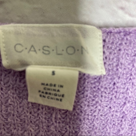 Caslon Side Button Hooded Sweater - Picture 6 of 11